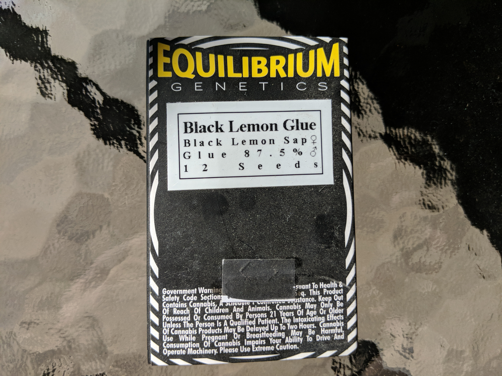 Equilibrium genetics black lemon glue 12 seeds