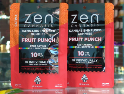 ZEN Sativa Fruit Punch 100mg THC Edibles