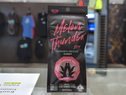 Emerald Sky Gummies Melon Thunder 100mg Edibles