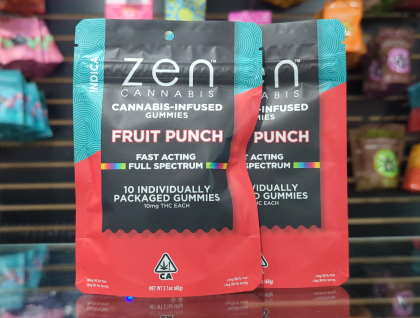 ZEN Indica Fruit Punch 100mg THC Edibles