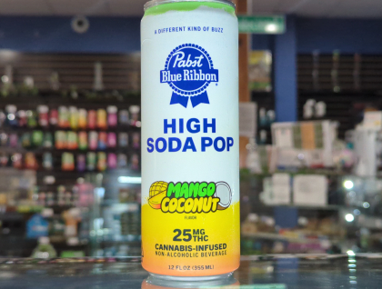 Pabst Blue Ribbon Mango Coconut 25mg High Soda