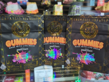 High Grade Farms Grape Gushers 100mg Gummies