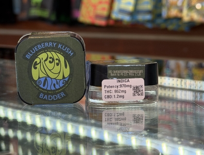 Greenline Blueberry Kush 1g Badder