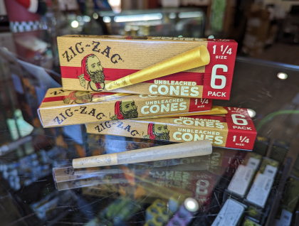 Zig Zag Unbleached Cones 3-pack