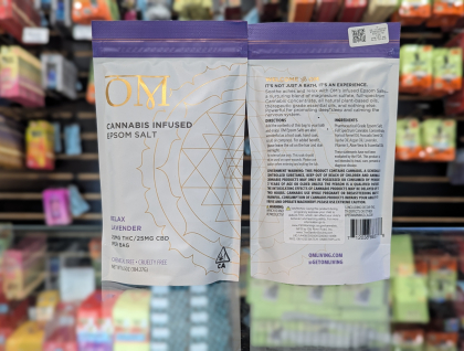 OM Lavender 25mg THC/CBD Bath Salts