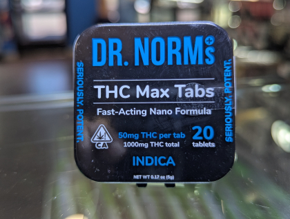 Dr. Norm's Max THC 1000mg Indica Tablets