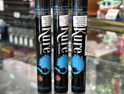 Kure Grape Escape 1.5:1 CBD/THC 1g Preroll